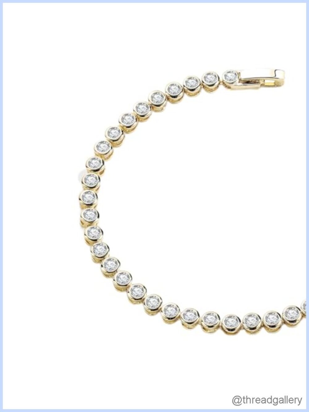 Cubic Zirconia Infinity Tennis Bracelet with Lobster Claw Clasp Adjustable